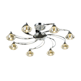 Photograph: Stylish Lighting Oregon 8 Light Polished Chrome Semi-Flush Ceiling Light