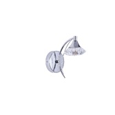 Photograph: Stylish Lighting Oregon Polished Chrome Single Wall Light Complete With Clear Glasses