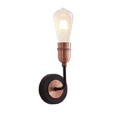 Photograph: Stylish Lighting Vermont Matt Black & Copper Single Wall Light