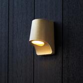 Photograph: Thorlight Barka LED Downward Facing Exterior Wall Light In Antique Silver - 2700K