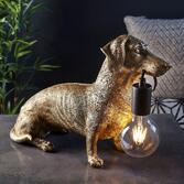 Photograph: Thorlight Dachshund Table Lamp Vintage Gold