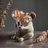 Photograph: Thorlight Kiana Vintage Silver Koala Table Lamp