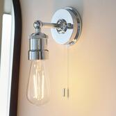 Photograph: Thorlight Luca Polished Chrome Single Bathroom Wall Light - IP44