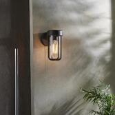 Photograph: Thorlight Vada Brushed Bronze Finish Exterior Wall Light Complete With Clear Glass - IP44