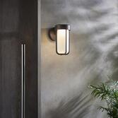 Photograph: Thorlight Vada Brushed Bronze Finish LED Exterior Wall Light Complete With Frosted Glass - IP44, 2700K