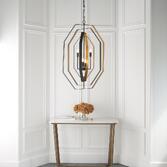 Photograph: Thorlight Zorion Aged Bronze & Antique Gold Finish 4 Light Pendant