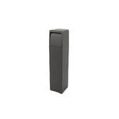 Photograph: Toledo Aluminium Dark Grey 600mm Modern Led Outdoor Bollard Light - IP65 - 3000K - 250lm