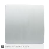 Photograph: Trendi, Artistic Modern 1 Gang Blanking Plate Silver Finish