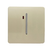 Photograph: Trendi, Artistic Modern 45 Amp Neon Insert Double Pole Switch Champagne Gold Finish