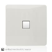 Photograph: Trendi, Artistic Modern Single PC Ethernet Cat 5 & 6 Data Outlet Gloss White Finish