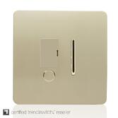 Photograph: Trendi, Artistic Modern Switch Fused Spur 13A With Flex Outlet Champagne Gold Finish