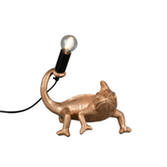 Photograph: Trio Lighting Crawly Gold Resin Chameleon Table Lamp