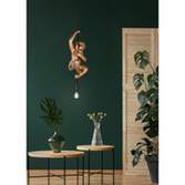 Photograph: Trio Lighting Fips Gold Resin Monkey Single Pendant Light