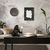 Photograph: Trio Lighting Kong Black Resin Table Lamp