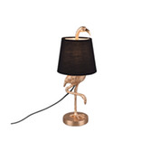 Photograph: Trio Lighting Lola Gold Flamingo Style Table Lamp