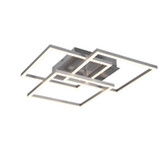 Photograph: Trio Lighting Mobile Matt Nickel Square Flush Swivelling Ceiling Light - Remote Control