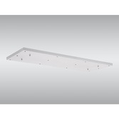 Photograph: White 12 Hole Rectangular Ceiling Plate - 1100mm x 400mm