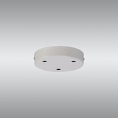 Photograph: White 3 Hole Ceiling Plate - 12cm