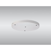 Photograph: White 4 Hole Ceiling Plate - 28cm