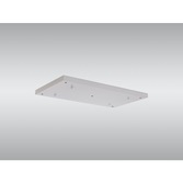 Photograph: White 5 Hole Rectangular Ceiling Plate - 550mm x 320mm