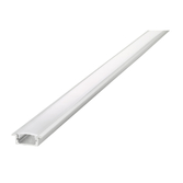 Photograph: White Aluminium LED Strip Profile Recessed 1M With Frosted Diffuser 23.2 X 7.9MM For IP65 Max 12MM Width Strip