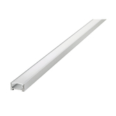 Photograph: White Aluminium LED Strip Profile Surface Mount 1M With Frosted Diffuser 16.2 X 8.57MM For IP33 Max 12MM Width Strip