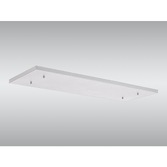 Photograph: White No Hole Rectangular Ceiling Plate - 1100mm x 400mm