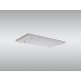 Photograph: White No Hole Rectangular Ceiling Plate - 550mm x 320mm