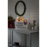 Photograph: Wooden Silhouette Sleigh Calender 3 Led Timer 6H IP20 or B/O