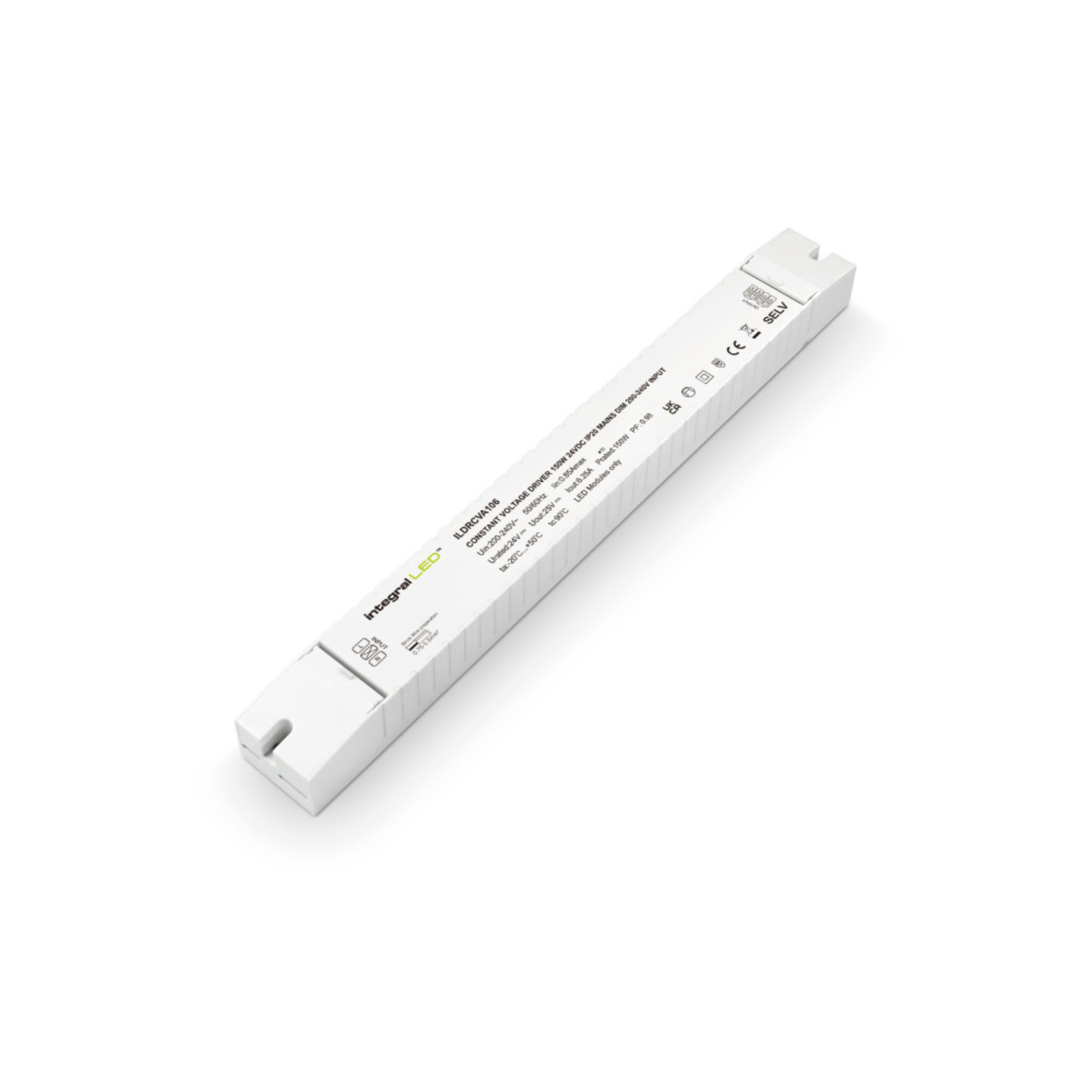 Constant Voltage Compact LED Driver 150W 24VDC IP20 Mains Dimmable 200 ...