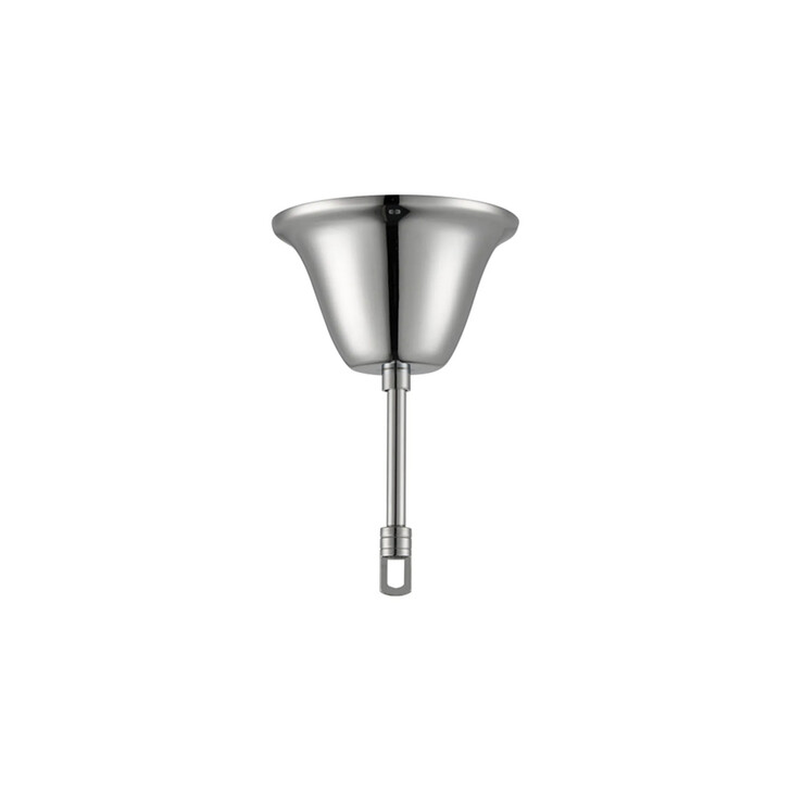120mm Polished Chrome Bell Cup Ceiling Rose With Hook Plate And Rod