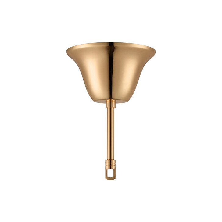 145mm French Gold Finish Bell Cup Ceiling Rose With Hook Plate And Rod