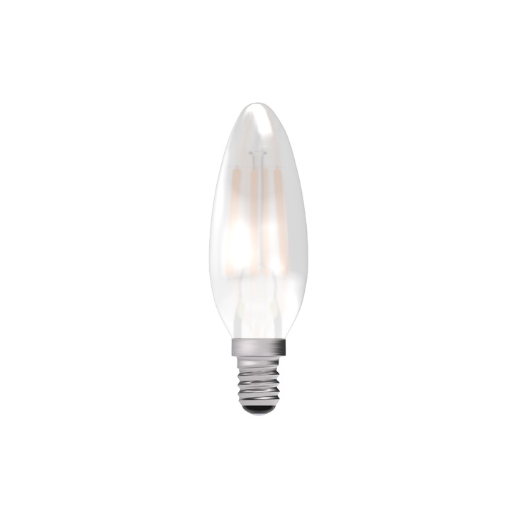 3.3W LED Satin Candle Light Bulb E14 Warm White 2700K