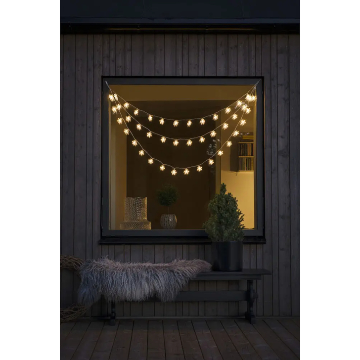 44 Snowflake Decoration Curtain 44 Warm White Led IP20