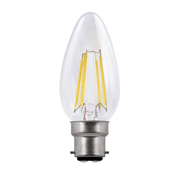 4W B22 CLEAR DIMMABLE LED CANDLE LAMP - 2700K