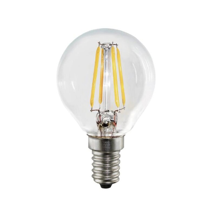 4W E14 CLEAR DIMMABLE LED GOLFBALL LAMP - 2700K