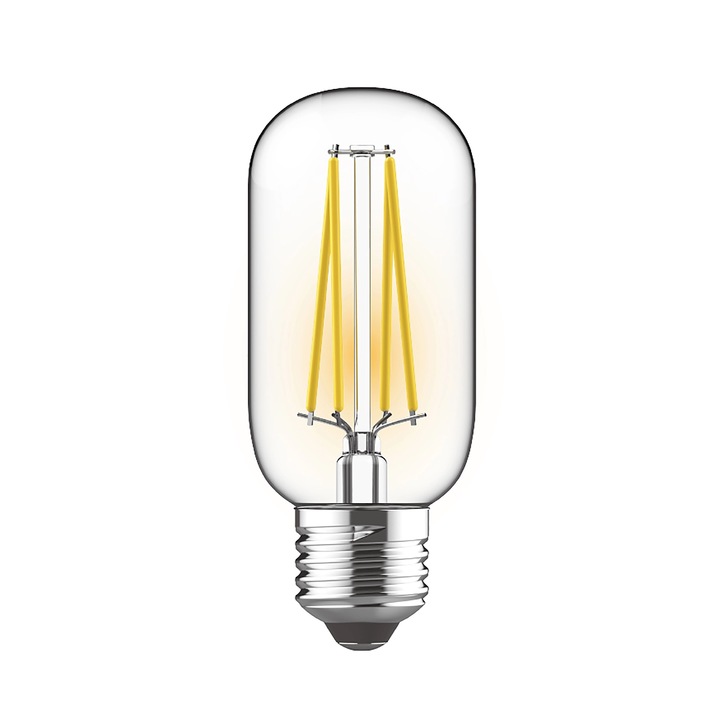 4W LED Classic Deco Clear Dimmable T45 Lamp With Decorative Filament - E27, 4000K