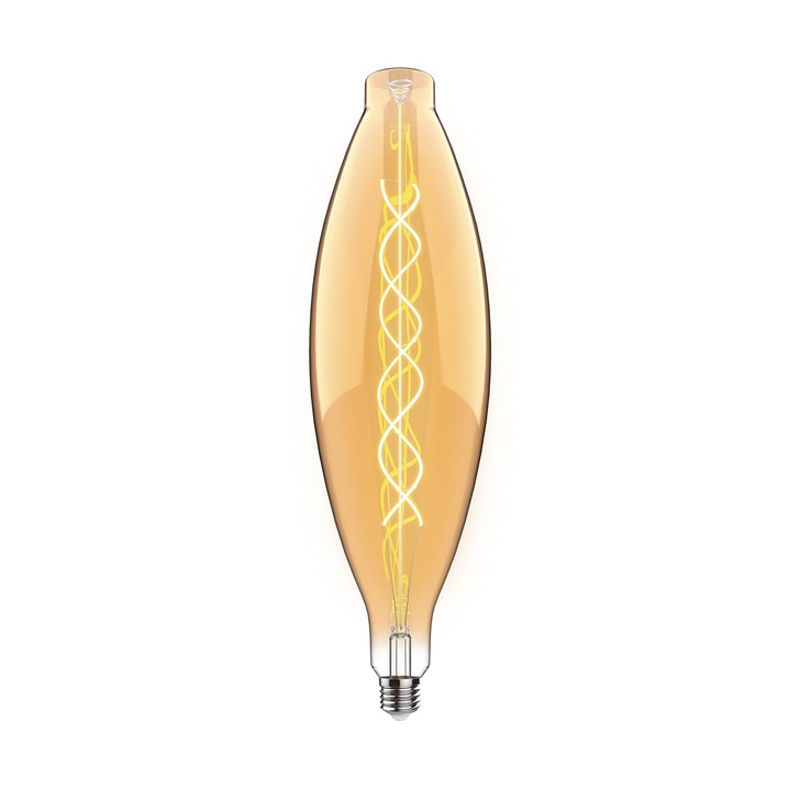 4W LED Classic Style Amber Finish Dimmable Lamp - E27, 2100K