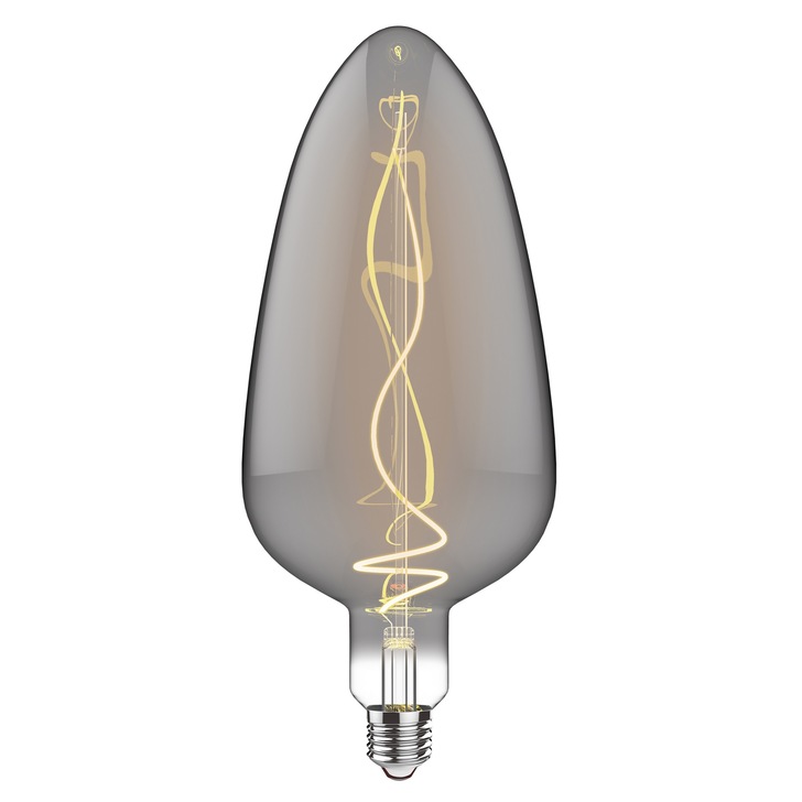 4W LED Classic Style Smoke Finish Dimmable Lamp - E27, 2100K