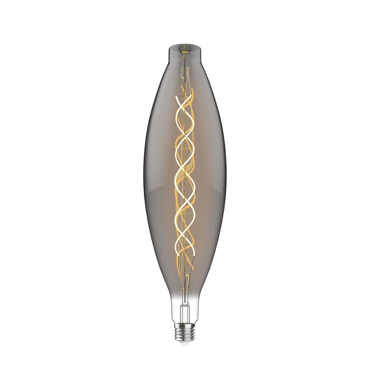 4W LED Classic Style Smoke Finish Dimmable Lamp - E27, 2100K