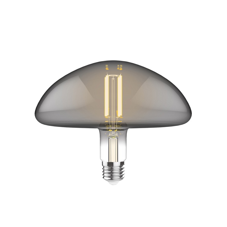 4W LED Classic Style Smoke Finish Dimmable Mushroom Lamp - E27, 2100K