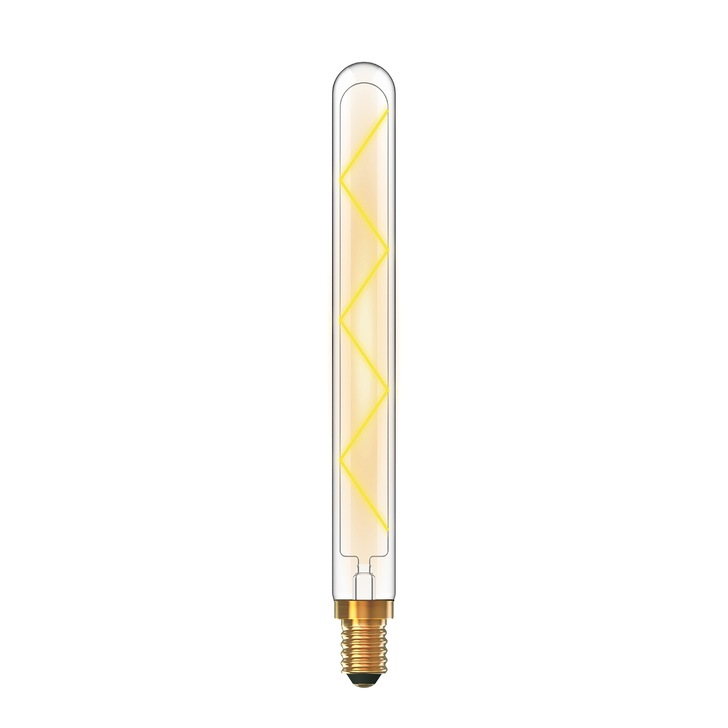 6W LED Classic Deco Clear Dimmable 280mm Tubular Lamp With Decorative Filament - E14, 2700K