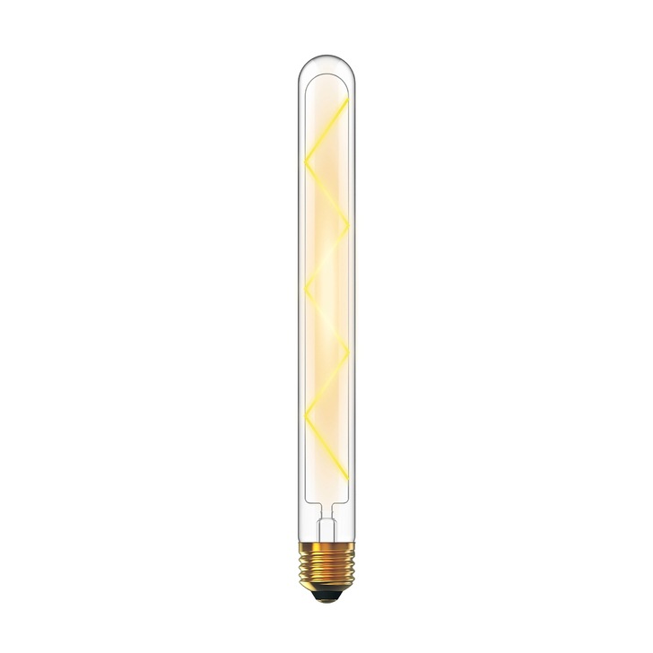 6W LED Classic Deco Clear Dimmable 280mm Tubular Lamp With Decorative Filament - E27, 2700K