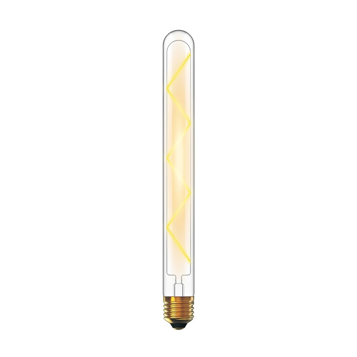 6W LED Classic Deco Clear Dimmable 280mm Tubular Lamp With Decorative Filament - E27, 4000K