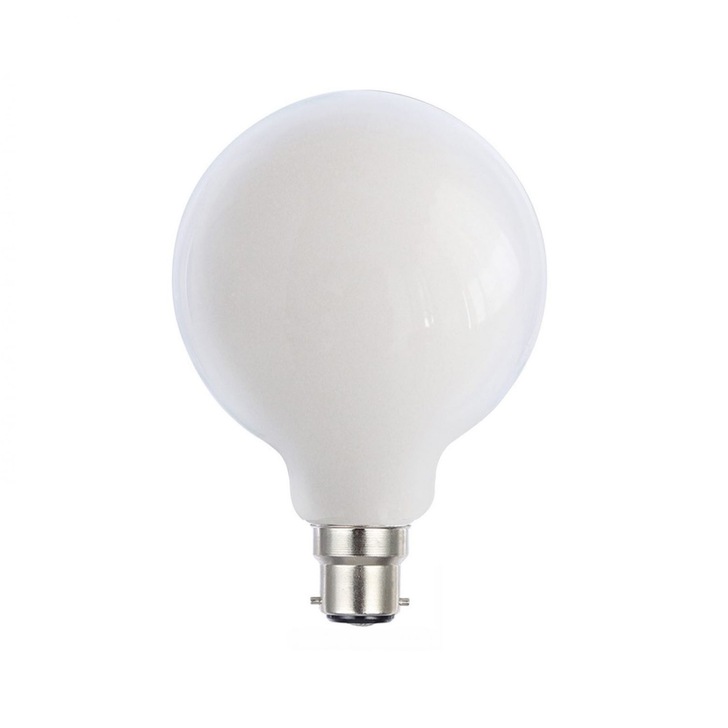 8W B22 OPAL DIMMABLE LED 95MM GLOBE LED LAMP - 2700K