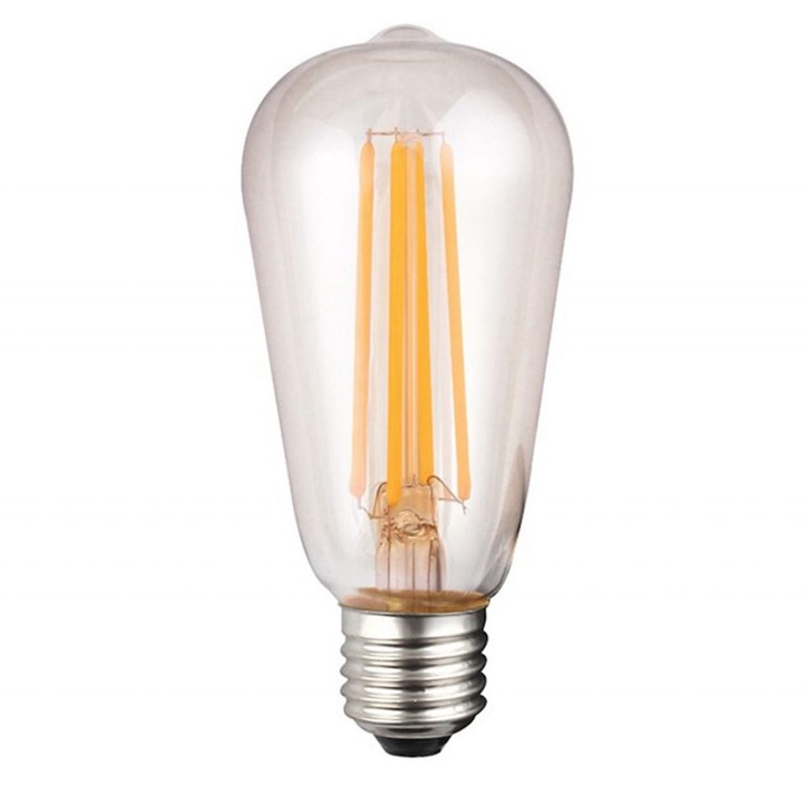 8W E27 CLEAR DIMMABLE LED VALVE LAMP - 2700K