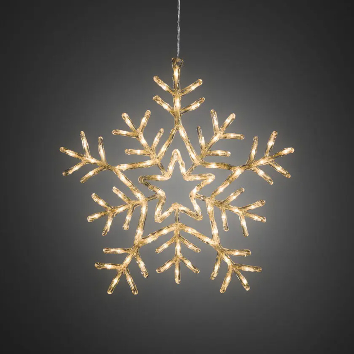 Acrylic Snowflake Multifunction 90 W White Led 58cm IP20