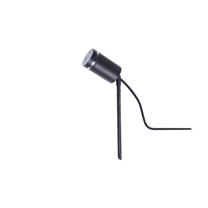 Adjustable Outdoor Ground Spike Spotlight In Black - IP65