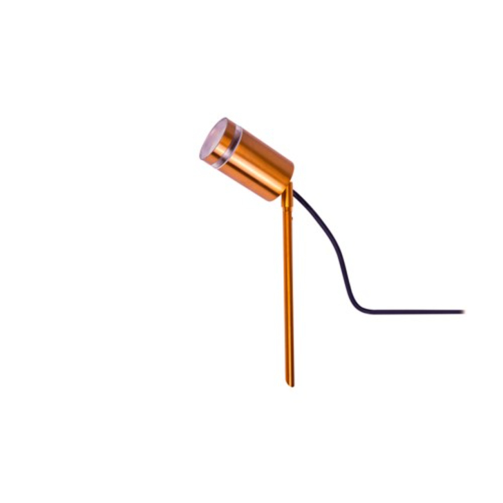 Adjustable Outdoor Ground Spike Spotlight In Copper - IP65