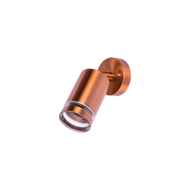 Adjustable Outdoor Wall Spotlight In Copper - IP65